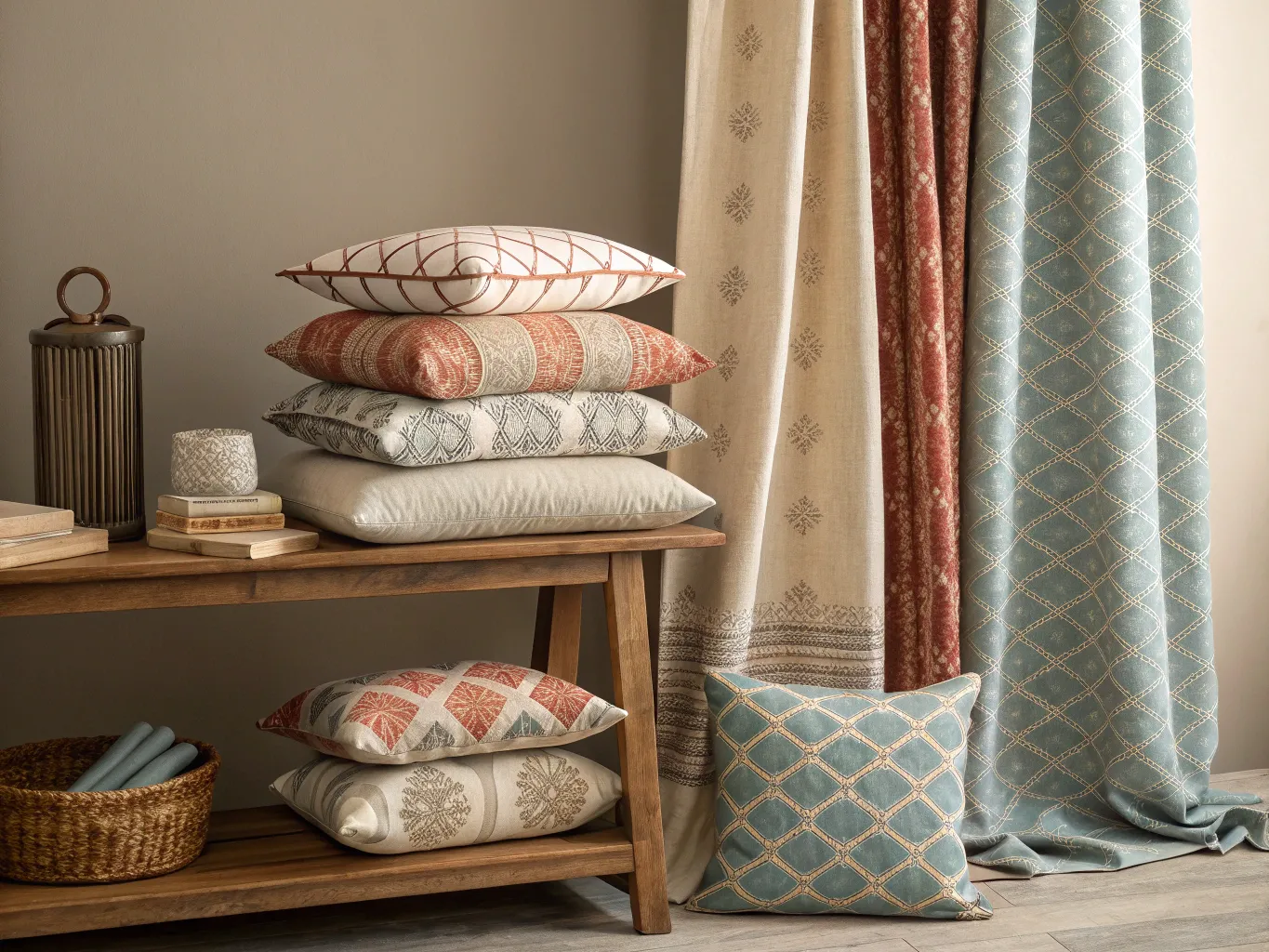 Textile home accessories collection