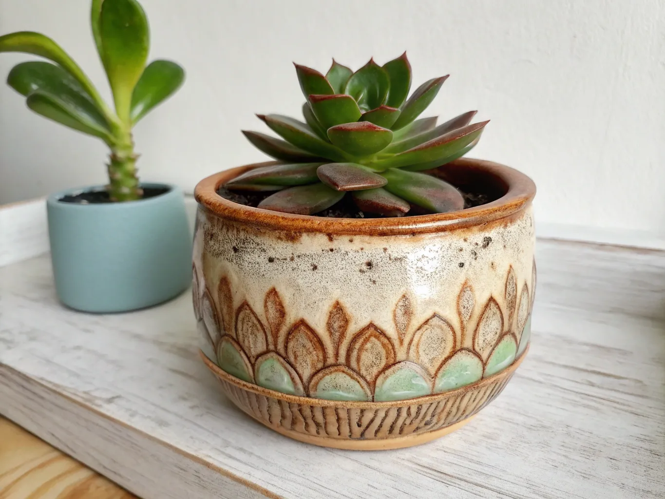 Artisan ceramic planter